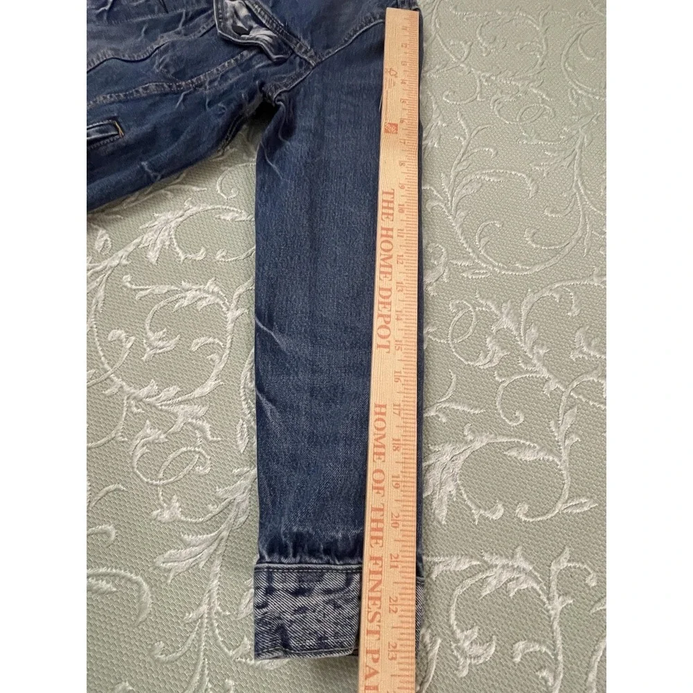 Levi's Jacket Mens Medium Blue‎ Denim Bomber Button Front Pockets Casual 72334